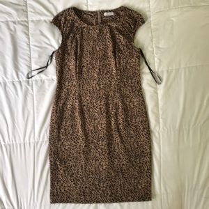Leopard sheath dress